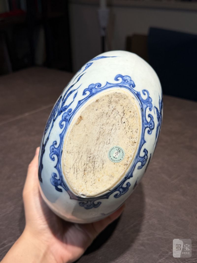 清雍正 青花折枝瑞果纹抱月瓶 - 图18